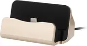 COMNESTBI Desktop Charger Docking Station Stand for Fast Charge Compatible with Lumia XL and More Type C Devices Golden