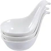 BEBEMOKO 3Pcs Ceramic Seasoning Dishes Appetizer Plates for Dipping Sauces Caviar Spoon Storage Plates Healthy Restaurants Home Use