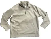 Express 1/4 Zip Size Large Tan Jacket Polyester Pullover New With Tags