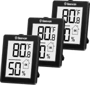 Digital Hygrometer, 3 Pack Indoor Thermometer Room Temperature Humidity Gauge