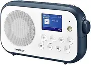 Sangean DPR42 DAB+ Radio with Bluetooth, White/Ink Blue