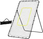 Everfit 7ft/2.1M Multi-Sport Volleyball Net Adjustable Angle Rebounder with Frame | Football Baseball Goal Netting for Backyard Beach Court All Skill Levels | PE Mesh & Oxford Fabric Carry Bag