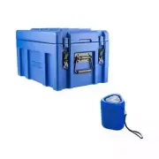 Adventure Kings 45L Tough Front Opening Storage Box + Portable Bluetooth Speaker