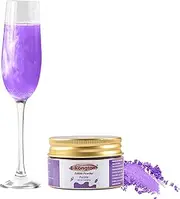 E-Kongton Purple Edible Luster Dust: 7 Grams Edible Glitter for Drinks, Fondant, Cake Decorating, Cookie, Chocolates and More, Food Grade Dust on Shine, Edible Metallic Powder, Vegan & Gluten Free