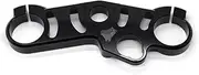 Aluminum CNC Lowering Triple Tree Front End Upper Top Clamp for GSXR 600/750 GSXR600 GSXR750 2006-2009 2006 2007 2008 Motorcycle Accessories(Black)