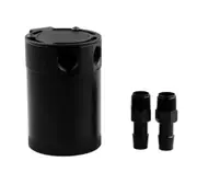 Car Universal Compact Baffled Oil Catch Can 2-Port(Black)