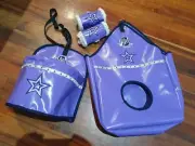 Mini or shetland Feed bucket haybag 4 boots Horse floating paddock browband
