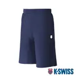 K-SWISS SOLID LOGO SHORTS棉質短褲-男-藍