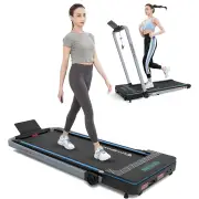 [USA Direct] Bominfit CS-WP3 2 in 1 Home Office Folding Treadmill - 1400W Quiet Motor | 1-12km/h Running & Walking | Ins