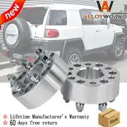 2PCS 50mm 6-Stud Wheel Spacers For Toyota LandCruiser Patrol Pajero Hilux Prado.