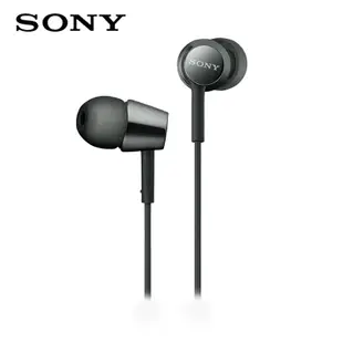 【SONY 】MDR-EX155 黑色 細膩金屬 耳道式耳機 ★送收納盒★