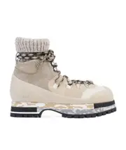 Tie hiking boots 37 Nude