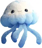 [Frediuo] Jellyfish Keychain, Plush Keyring Bag Charms Decoration, Jellyfish Plush Pendant, DIY Keychain Ornament for Purse Backpack