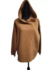 NWT Ecothreads Hoodie (1X) Chipmunk Bronze Hood Long Sleeve Nice!