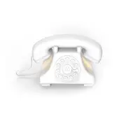 White Creative White Noise Retro Telephone Night Light Sleep Aid Lamp Bluetooth Speaker