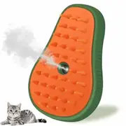 Cat Steam Brush, 3 in 1 Cat Steamy Brush, Silicone Massage Grooming Comb, Pet Hair Cleaning Misting Comb for Dogs Cats, Green