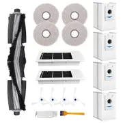 Replacement Kit for Deebot X2 Omni / X2 / X2 Pro / DEX86 Robot Vacuum Cleaner,Main Brush,Side Brush,Dust Bags