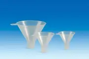 Brandtech V71194 Powder funnels, PP dia.150mm, stem dia.28mm, pack of 5