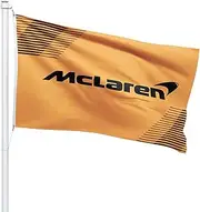 Formula One F1 McLaren Flag Banner 3x5 Feet - Premium Car Fan Merch with Brass Grommets - Ideal for Outdoor Sports Enthusiasts
