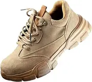 [AUXDIQ] Safety Shoes Steel Toe Cap Shoes for Men Lightweight Work Boots Non-Slip Industrial Construction Shoes
