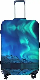 [CADREWY] Northern Lights Print Travel Suitcase Cover Luggage Protector with Elastic Anti Scratch for Carry On, Black, X-Large