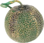 CIYODO Unique Faux Cantaloupe Ornament Artificial Fruit Model Decorative Props for Kitchen Living Room