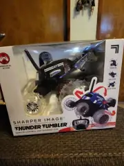 Sharper Image Thunder Tumber Remote Control 360 Spinning Car, Black
