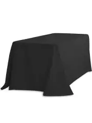 BRAND NEW LinenTablecloth 90 x 156”Rectangular Polyester Tablecloth Black