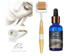Re Eyes & Face Micro-Needle Derma Roller + Collagen Firming Serum Elasticity ...