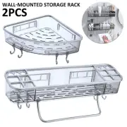 Shower Caddy Wall-mounted Shower Shelf Multifunctional Waterproof Shower jercV