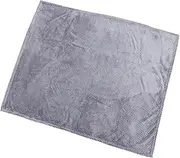SUPVOX Versatile Cover Dog Cat Blanket Soft Flannel Mat Machine Washable Grey