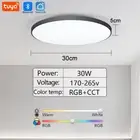 30W 36W Smart LED Ceiling Light RGB Dimming APP TUYA Remote Control Timing Indoo