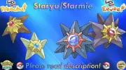 ⭐Shiny/Non-shiny Staryu/Starmie 6IV XL⭐Let's Go Pikachu/Eevee HOME (Legal)