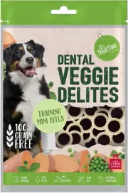 Veggie Delites Training Mini Bites, 100G, Dental Treat, 100% Grain Free, Real Sw