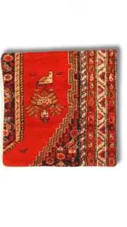 Vintage Hand Knotted Farahan rug K74 Pillow 20"