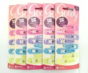 Goody Glow In The Dark Contour Hair Clips, 8 Count, Pack of Five