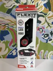 STKR Concepts Flex-it Headlamp 2.5, AAA, 250 Lumens, Black/Red, 5 Modes