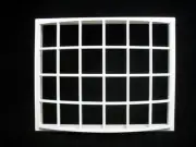 Window: GEORGIAN 24 PANE BOW WINDOW Jacksons Miniatures plastic 1/12 scale B04