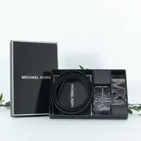 在飛比找momo購物網優惠-【Michael Kors】MK LOGO 經典滿版x素面雙