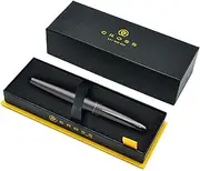 Free Laser Engraved Luxury Gift Pen Cross ATX Fountain Rollerball Ballpoint Pen Personalised Customised Graduation Retirement Event Anniversary Present (Rollerball Pen, Brushed Black PVD)