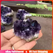 Purple Natural Amethyst Cluster Quartz Crystal Druzy Geode Stone Specimens Reiki