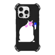 iPhone 16 Pro Bounce Case MagSafe Compatible Simple Cat - 06White
