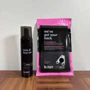 b.tan Self Tanner Kit | Love at First Tan Mousse, We’ve Got Your Back Applicator