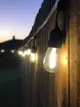 歐美E27防水田園風LED太陽能戶外S14鎢絲15米串燈泡婚慶花園民宿