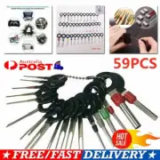 59Pcs Set Pin Ejector&Hire Kit Extractor Auto Terminal Removal Connector Tool W