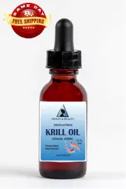 ANTARCTIC KRILL OIL NATURAL ANTI AGING GLASS DROPPER 1 OZ