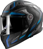 LS2 FF811 Vector II Alizer Helmet, black-blue, Size L for Men Black Blue