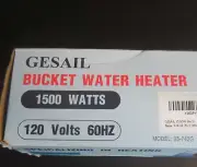 Gesail 1500W Electric Immersion Heater, Bucket Water Heater - MODEL 05-742G