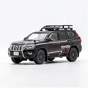 Scale Finished Model Car 1:64 Scale for Toyota Land Cruiser Prado 150 Simulation Alloy Car Model Exquisite Collection Car Souvenir Die-cast Vehicle