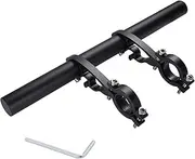 Yizhet Bike Handlebar Extender, Bicycle Handlebar Extension Lightweight Durable Aluminum Alloy Double Bike Handlebar Bracket for Holding Bicycle Speedometer, GPS, Phone Mount Holder(40cm)